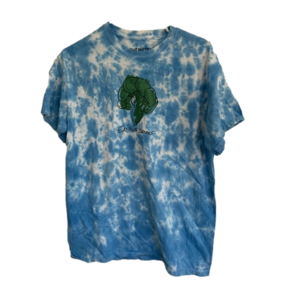 Eat Your Greens Graphic Tee Tie Dye
